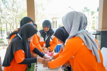 Bekali Teknis Antropometri, Pupuk Kaltim Perkuat Kapasitas Kader Posyandu Guntung Atasi Stunting