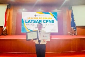 Faizi berhasil meraih Predikat I dalam Pelatihan Dasar (Latsar) CPNS Angkatan VI yang diselenggarakan di Samarinda, Kalimantan Timur (Kaltim) pekan lalu.