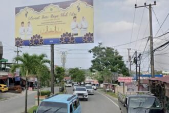 DPMPTSP Catat Satu Reklame Besar Masih Terpasang di Kilometer 6, Akan Dibongkar Bulan Ini.