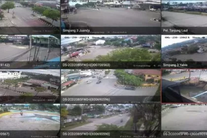 Tangkapan layar CCTV Bontang.