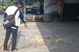 TKP penemuan jenazah anak perempuan yang diduga jadi korban tabrak lari.