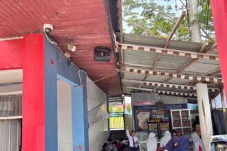 CCTV yang terpasang di area gerbang sekolah. (istimewa)