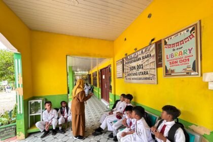 SDN 001 Bontang Utara yang berada di Kelurahan Bontang Kuala. (istimewa)