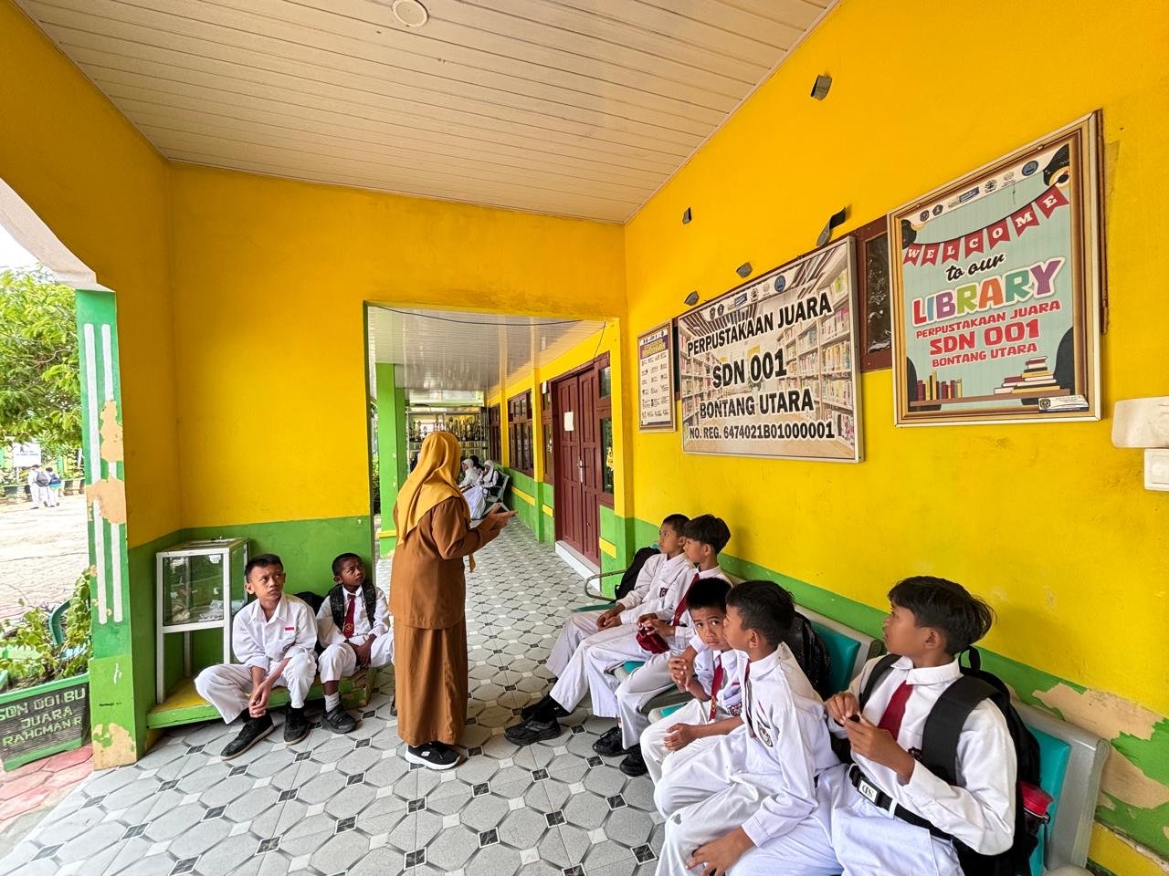 SDN 001 Bontang Utara yang berada di Kelurahan Bontang Kuala. (istimewa)