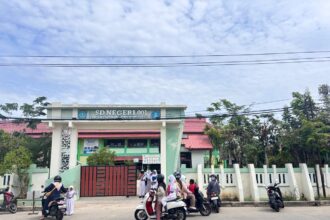 SDN 001 Bontang Utara yang berada di Kelurahan Bontang Kuala. (istimewa)