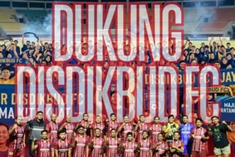 Disdikbud siap berlaga di semifinsl melawan DKUMPP di Lapangan Mini Soccer Hop. (istimewa)