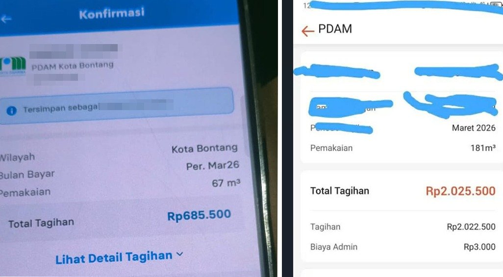 Tagihan Air warga Membengkak. (istimewa)
