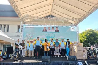 Wali Kota Bontang, Neni Moernaeni di agenda Hari Buruh Internasional (May Day), Jumat (1/5/2026). (istimewa)