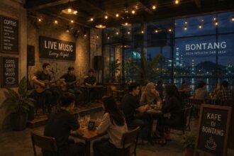 Ilustrasi live musik dikafe