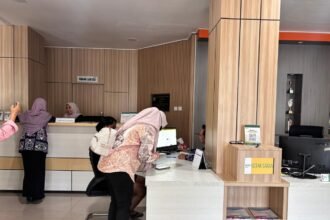 Kantor laganan DPM-PTSP Kota Bontang di Jalan Awang Long, Bontang Utara.