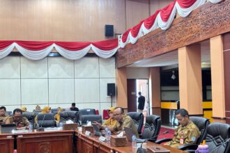 Ahli Madya Penata Perizinan, DPMPTSP Kota Bontang, Febtri Manik (tengah)