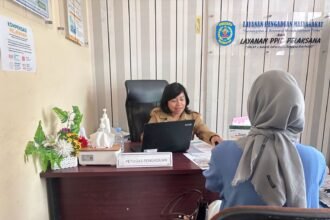 Ilustrasi di ruang kanal aduan DPM-PTSP Kota Bontang
