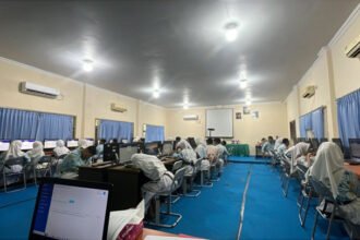 elaksanaan TKA di SMPN 5 Bontang