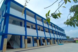 Pembangunan lanjutan gedung RKB di SMPN 1 Bontang telah rampung pada 2025 lalu dan kini siap dimanfaatkan pada tahun ajaran baru.