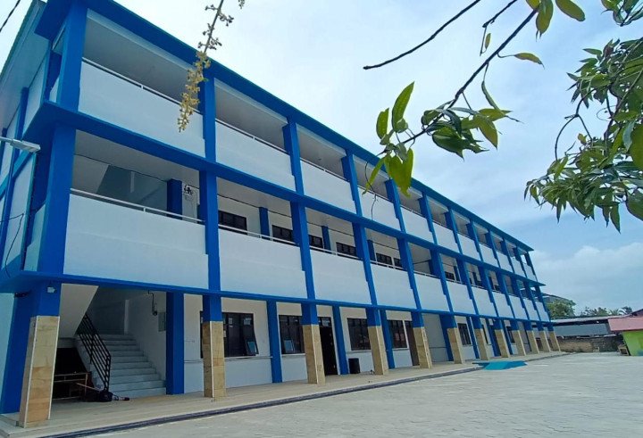 Pembangunan lanjutan gedung RKB di SMPN 1 Bontang telah rampung pada 2025 lalu dan kini siap dimanfaatkan pada tahun ajaran baru.