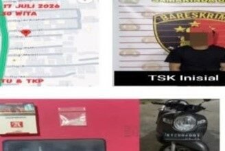Tersangka dan barang bukti yang diamankan. (istimewa)