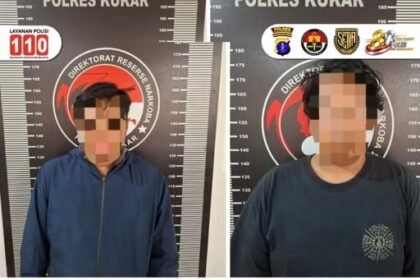 kedua tersangka yang diamankan masing-masing berinisial DA (25) dan I (24). (istimewa)