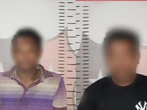 2 pelaku pembobol rumah kosong di amankan polsek Muara kaman. (ist)