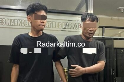 2 pengedar sabu yang diamankan polisi.