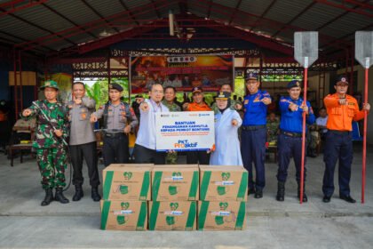 PT Pupuk Kalimantan Timur (Pupuk Kaltim) melalui program PKT Proaktif menyalurkan dukungan lanjutan terhadap penanganan kebakaran hutan dan lahan (Karhutla) di Kota Bontang.
