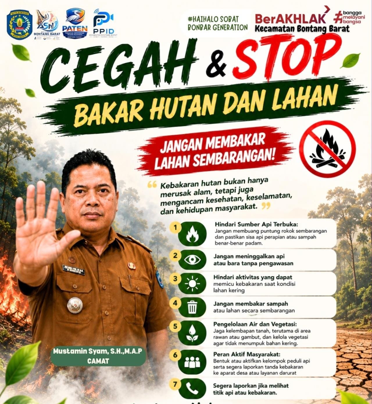 Camat Bontang Barat Mustamim Syam