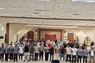 Rapat Kerja KONI Bontang di Aula Disporapar-Ekraf pada Sabtu (29/8/2026)