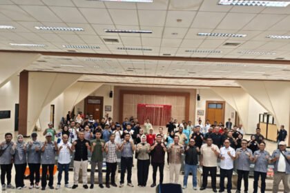 Rapat Kerja KONI Bontang di Aula Disporapar-Ekraf pada Sabtu (29/8/2026)