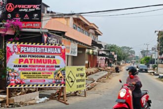 Jalan Pattimura akan ditutup satu jalur karena ada proyek peningkatan badan jalan per Oktober 2026. (istimewa)
