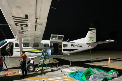 pesawat yang akan digunakan untuk operasi modifikasi cuaca di samarinda. (istimewa)
