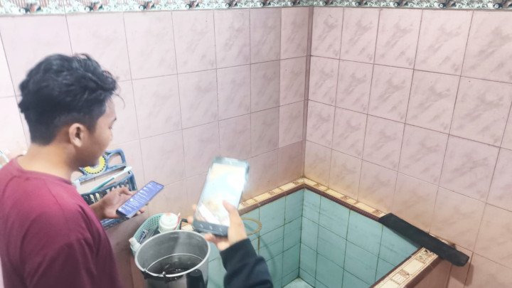 Warga Bontang Barat keluhkan distribusi air tidak lancar selama dua pekan. (istimewa)