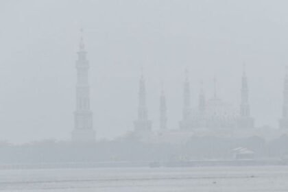 Situasi kabut asap di Samarinda. (istimewa)