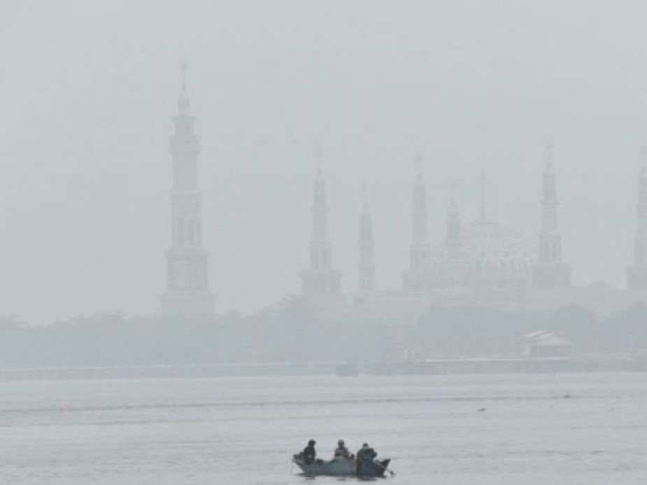 Situasi kabut asap di Samarinda. (istimewa)