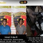 pelaku dan barang bukti diamankan polisi. (istimewa)