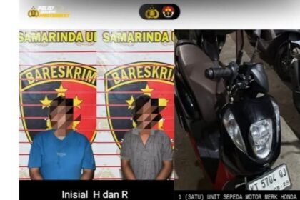 pelaku dan barang bukti diamankan polisi. (istimewa)