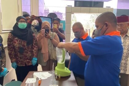 Pemusnahan barang bukti yang digelar BNNP Kaltim. (istimewa)