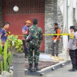 TKP anak terjatuh dari lantai lima Hotel Mesra Samarinda