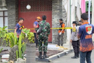 TKP anak terjatuh dari lantai lima Hotel Mesra Samarinda