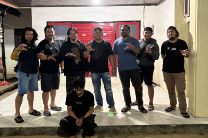 Tim Macan Sat Reskrim Polres Kutai Timur berhasil mengamankan terduga pelaku penganiayaan yang mengakibatkan seorang perempuan meninggal dunia di wilayah Muara Wahau. Terduga pelaku diamankan di Sangatta Utara pada Kamis (8/10/2026). (istimewa)