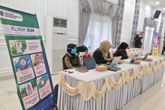 Stand Diskop-UKMPP di salah satu agenda Pemkot Bontang.