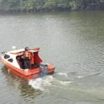 Operasi pencarian seorang penumpang KMP Gajah Mada yang di perairan Muara Kariangau, Balikpapan. (istimewa)
