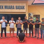 Polisi meringkus tersangka penganiayaan berat di Desa Saliki, Kecamatan Muara Badak. (Ist)